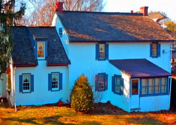 2022-06-19_Linfield_Evans Log & Stone House in 2011_ briefly became the HQs for General G. Washington on Sept 19_ 1777_ after the Battles of Brandywine & the Cloud @Malvern0001.JPG