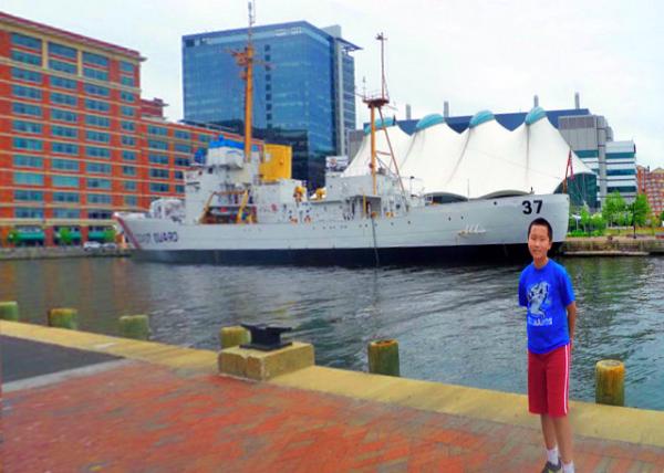 06-21-14_Baltimore Inner Harbor, Featuring the Historic Ship USCGC Taney (WHEC-37) Docked @ Pier 5 -10001.JPG