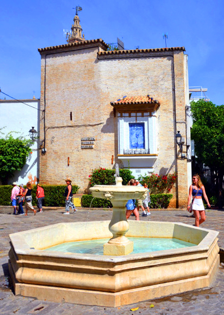 2024-06-05_Plaza de la Alianza_Barrio Santa Cruz, or Parish of the Holy Cross in the Oldest Part of the City, Being Within the City Walls Built by.JPG