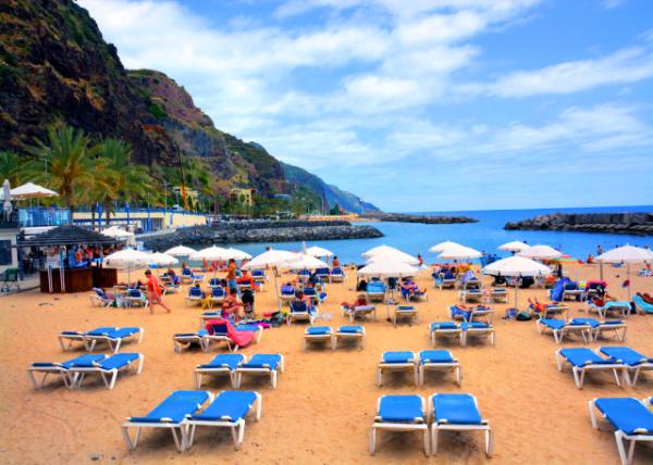 2024-06-11_124_The Manufactured Coastal Beach of Calheta Replacing the Dark Rocksand of the Volcanic Island w Beach Sand for Tourism.JPG