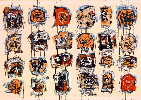2024-06-16_19_Antonio Saura 24 Heads w Mixed Media on Paper0001.JPG