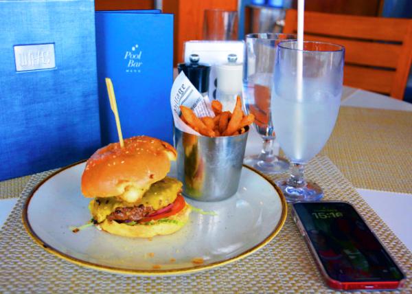 2024-06-18_16_Lunch of Surf & Turf Wagyu w Wagyu Beef Patty_ Lobster Medallions_ & Truffle Mayonnaise @ Waves of Oceania Marina0001.JPG
