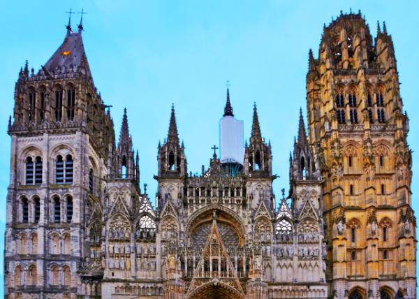 2024-06-21_02_St Ouen, St Maclou, & Notre Dame Famous for Its 3 Towers, Each in a Different Style Built & Rebuilt over a P.JPG