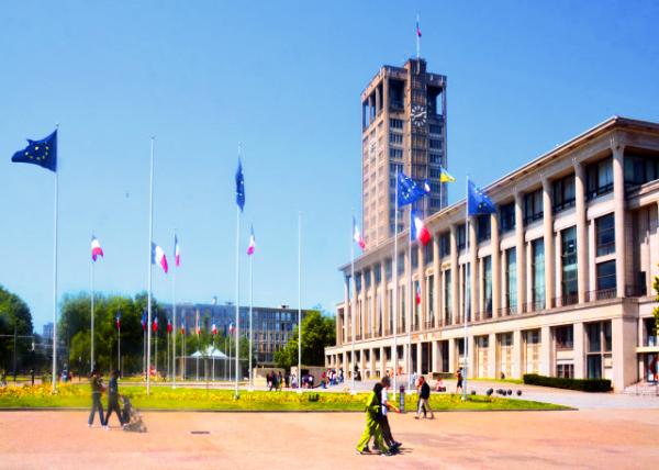 2024-06-21_18_City Hall w General View of the Southern Facade & Tower Built in 1958 by Architects Auguste Perret & Jacques Tournant in Place of th.JPG