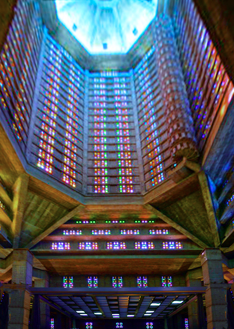 2024-06-21_26_Tower from the Inside w Colored Glass in the Facade & Modern Lighting0001.JPG