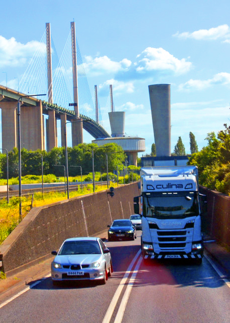 2024-06-22_20_Dartford Crossing over the Thames East of London the Queen Elizabeth II Bridge (Thurrock Bridge, Southbound) & the Da.JPG