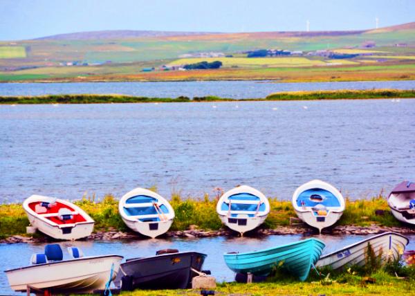 2016-07-14_Loch of Harray_Fishing Boats in Freshwatere ���ﵭˮ�����洬0001.JPG