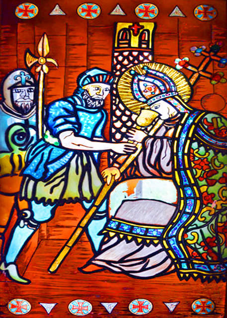 2016-07-09_Kinsale_Wine Museum_St. Patrick Drinking Wine w the High King Laoghaire @ Hill of Tara in 433AD ��Ԫ433��ʥ�������ʹͽ����߹����͸���������ɽ����-10001.JPG