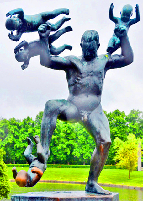 2016-06-26_Vigeland Sculpture Park_Man Chasing Four Geniuses ��׷����λ��ŵ����ˡ�0001.JPG
