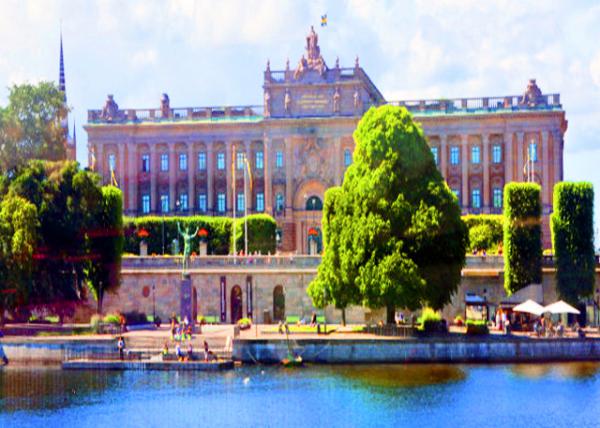 2016-07-04_Sveriges Riksdag_Riksbron Viewed from West w the Parliament Building to the Right Sveriges Riksdag ������0001.JPG