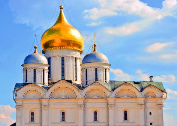 2016-07-01_Cathedral Square_Cathedral of the Archangel w 5 Domes Representing Jesus Christ & the 4 Evangelists ���Բ����Ү�ջ������ĸ���������ʿ-30001.JPG