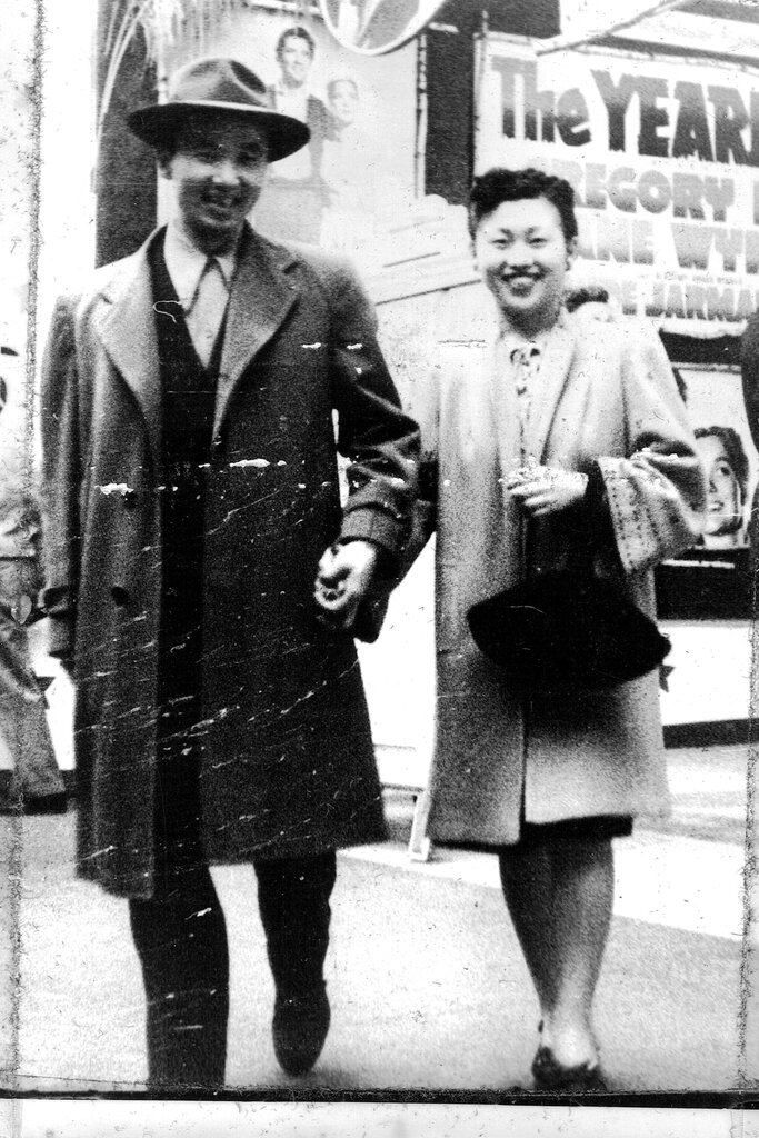 黄沃沾和竹内喜美子。