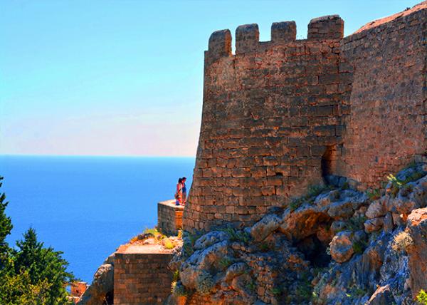 2015-06-17_Remains of a Doric Temple of Athena Lindia, Dating from about 300 BC the Castle of the Knights of St John, Built before the 13th Century.jpg