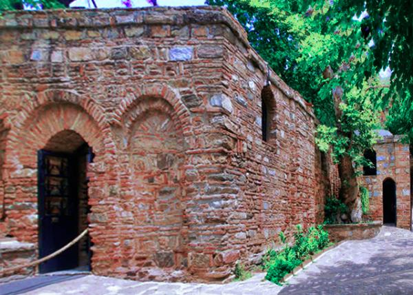 House of Virgin Mary who lived in a small stone house on Bulbul Mountain during her final years, brought there by St. John0001.JPG