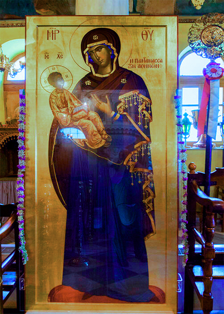 2015-06-20_Church of the Pantanassa_Icon of the Virgin Mary Believed to be Miraculous.jpg