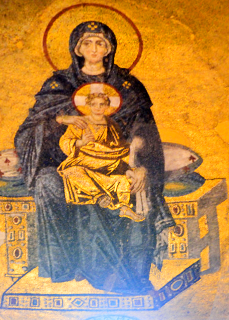 2015-06-27_Hagia Sophia_Mosaic_Apse of the Virgin and Child ��ʥĸ�ӡ�������-20001.JPG