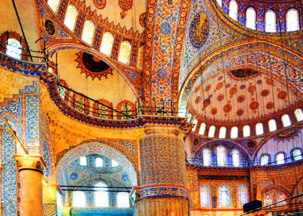 2015-06-27_Blue Mosque_4 Marble Columns w 5 m in Diameter �ĸ�ֱ�����׵Ĵ���ʯ��-160001.JPG