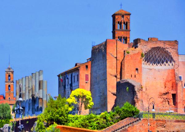 2015-07-04_Palatine Hill_Temple of Venus and Roma & Roman Forum Seen from Colosseum �S�{˹���_�R��R�c���_�R�V�� 0001.JPG