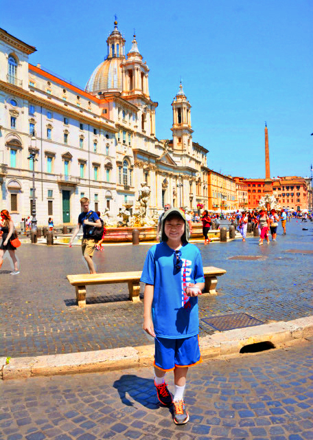2015-07-05_Piazza Navona_Fountain of 4 Rivers w Agonalis Obelisk �󴬹㳡0001.JPG