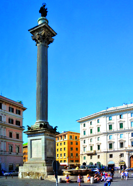 2015-07-04_Piazza Mignanelli_ Column of the Immaculate Conception �׸��������㳡��ʥĸ��Ⱦԭ��Բ��0001.JPG