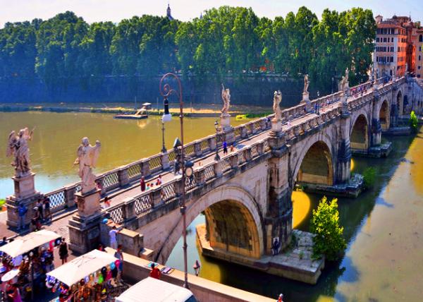 06_2015-07-05_Ponte Sant'Angelo_3 of 5 arches are Roman ����Ź��е������ǹ�������������-40001.JPG