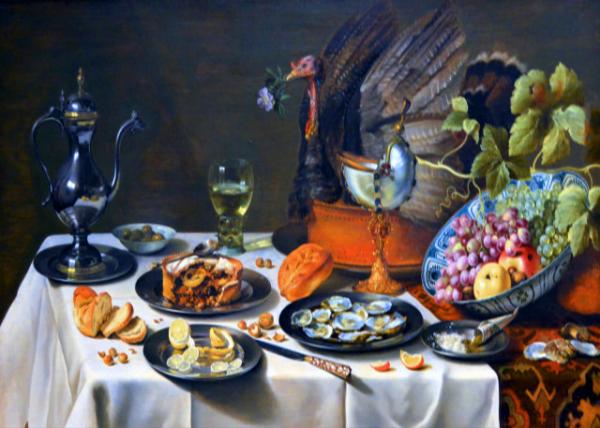 19_2017-08-16_Rijksmuseum_Still Life w a Turkey Pie by Pieter Claesz in 1627 �˵�.����˹��������ڱ���-10001.JPG