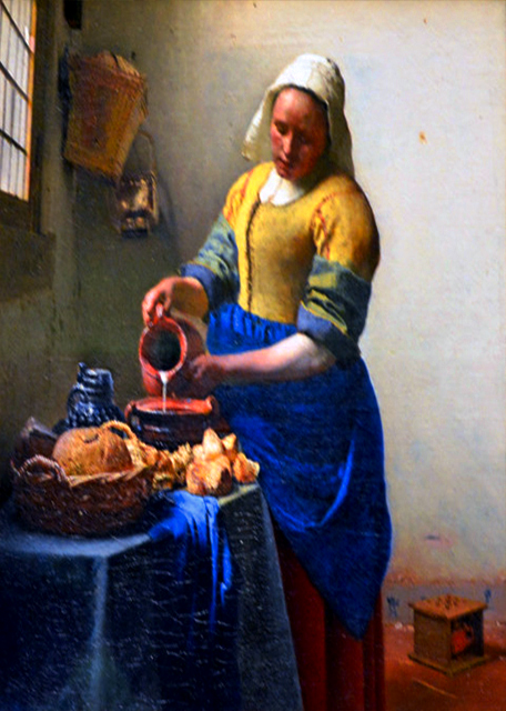 23_2017-08-16_Rijksmuseum_01_The Milkmaid by Johannes Vermeer in 1660 Լ����˹��ά�׶�����ţ�̵�ŮӶ��-10001.JPG