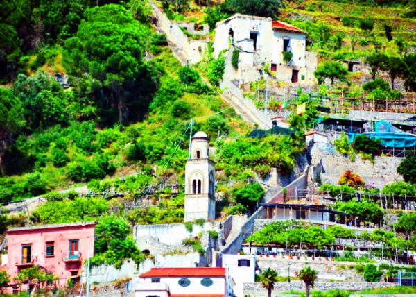 07_2018-07-17_Minori_Bell Tower of the Annunciation Built in  the 11th Century &  Surrounded by Vineyards & Lemon Groves, in Arab-Norman Style ��¥-10001.JPG