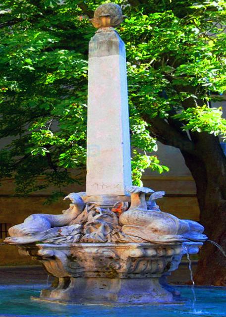 04_2018-07-21_Aix-en-Provence_4-Dolphin Fountain ��ֻ������Ȫ0001.JPG