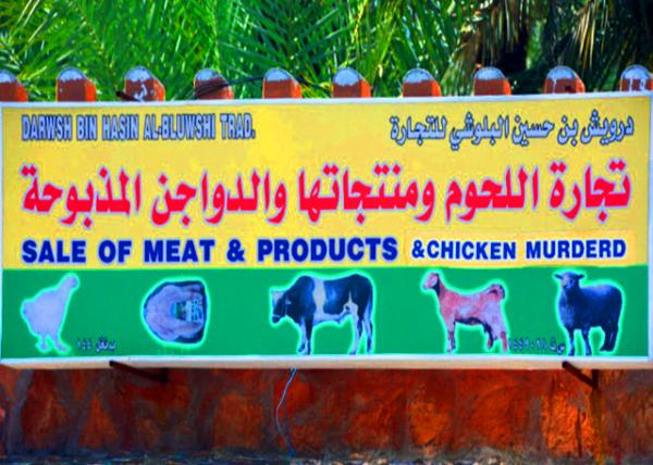 21_2013-12-11_Plaque of Halal Butcher Shop w Chicken, Goat, Beef, & Camel Murdered ������ơ����⡢ɽ��ţ�������0001.JPG