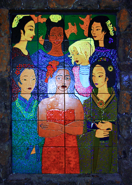 42_10-09-07_ Coco Palms Resort_Derelict Mosaic Mural of the Birth of Hawaii by Millard Sheets0001.JPG