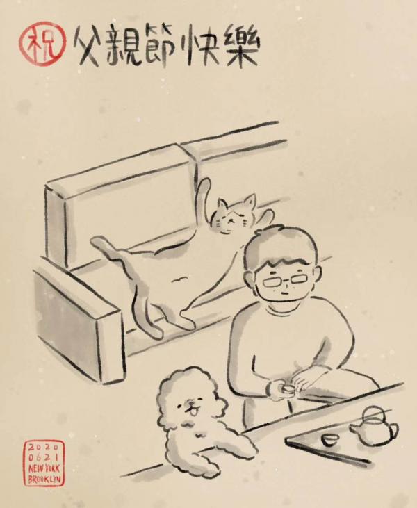 父亲节的猫和狗儿.jpg