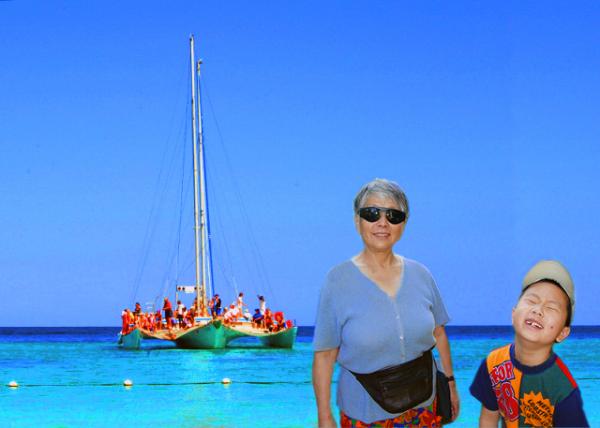 08_01-31-09_ Catamaran Sailing over Caribbean Sea ��߮�ڼ��ձȺ��ϵ�˫�崬-10001.JPG