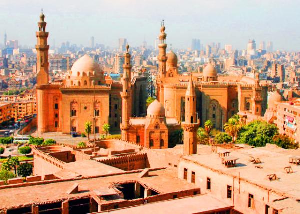 66_04-12-11_ Mosque of Sultan Hassan (Left) & Mosque of ar-Rifai (Right) Seen from the Citadel_ Cairo-20001.JPG
