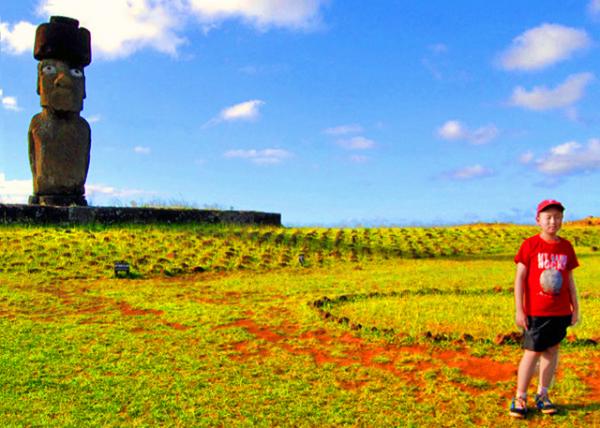 22_12-18-12_ Ahu Tahai_Ahu Ko Te Riku w the Restored Eyes the Only Complete Moai on Easter Island ��������ʯ��Ⱥ�����۾�-40001.JPG