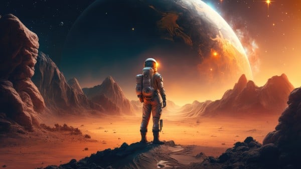 宇航员在火星
