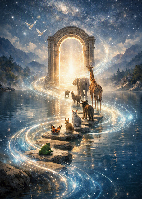 The Order of Appearance in Life, Executed in a Digital Fantasy Realism Style, Blending Highly Detailed, Realistic Textures w Mystical Elements.jpg