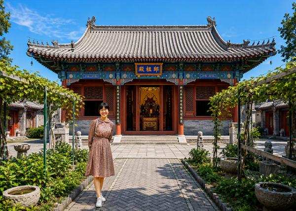 1987-08-01_White Cloud Temple_Qiuzu Hall w the Yuan-dynasty Taoist Master & Founder of the Dragonmen Sect Qiu's Remains Buried Directly beneath-10001.jpg